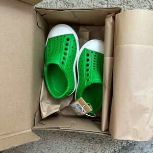Kids Green Slip-On Shoes